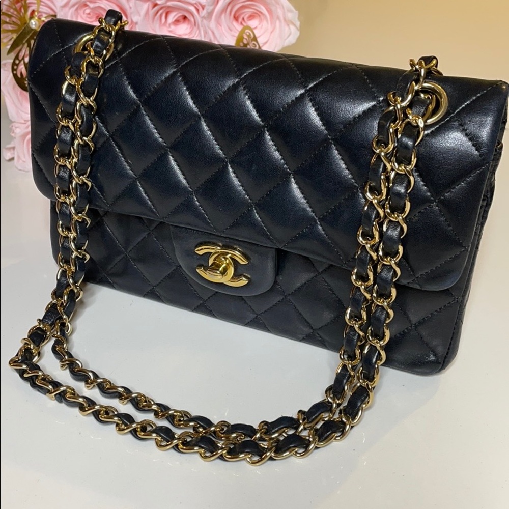 Chanel Classic Double Flap Quilted Lambskin Small